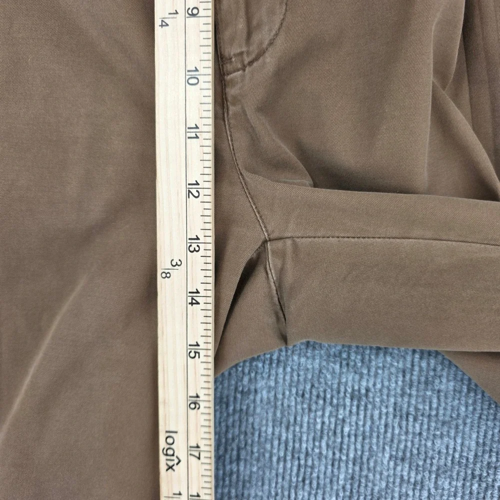 Polo Ralph Lauren Hammond Pant Mens 40x32 Brown Pleated Cuffed Cotton Chinos
